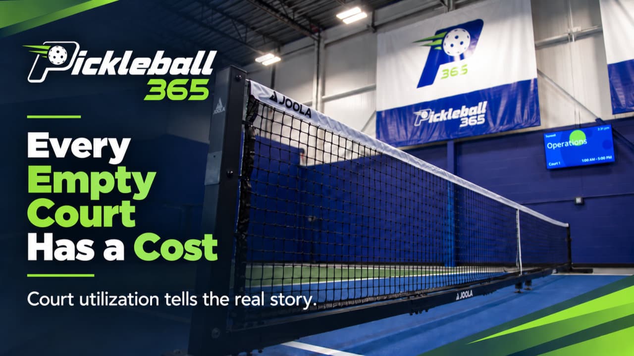 Every Empty Court Has a Cost — Court utilization tells the real story.